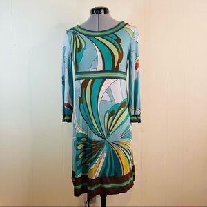 MICHAEL Michael Kors Y2K Blue Swirl Dress